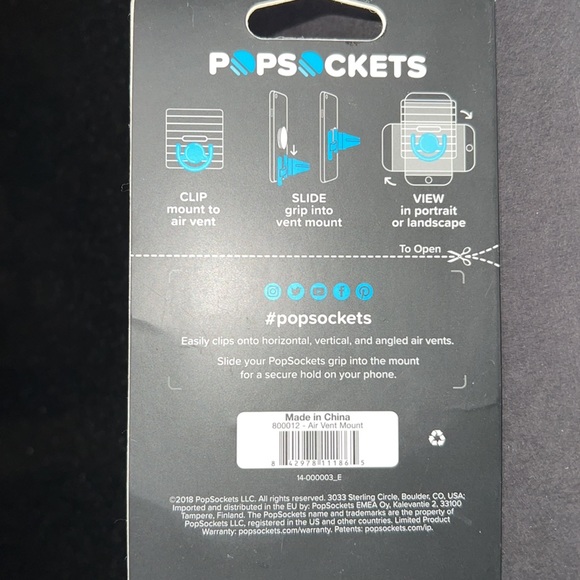 NWT PopSockets Phone Car Vent Mount - Picture 4 of 4